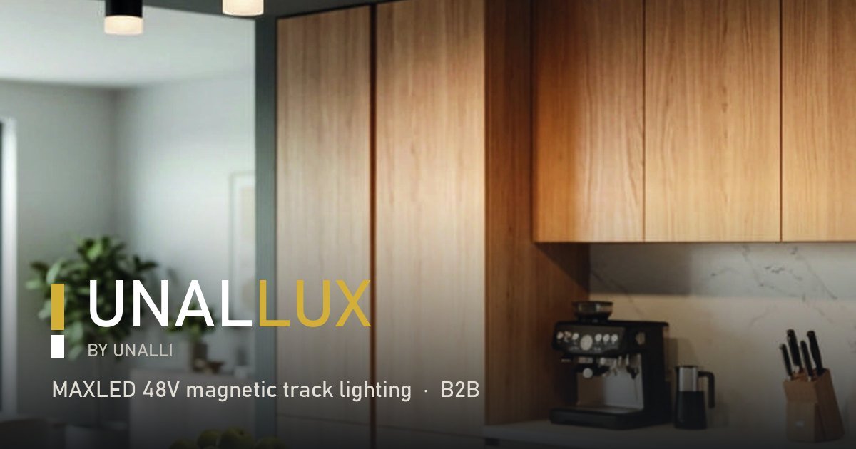 Unallux web sitesi için kullanılan aydınlatma ve iç mekân görseli